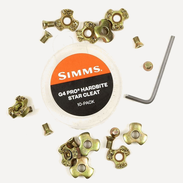 Шипы Simms G4 Pro HardBite Star Cleat 10шт (one size;)